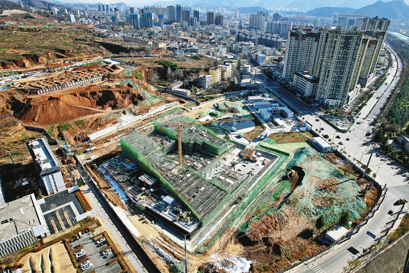 商洛市博物館項(xiàng)目主體建設(shè)正在緊張有序施工